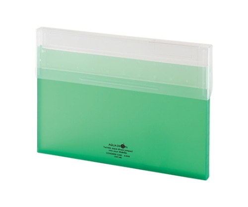 LIHITLAB AQUA DROPs コングレスケース 6黄緑 A-5035 A5035-6 1冊(ご注文単位1冊)【直送品】