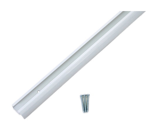 ハイロジック 丸型フックレール 1m ホワイト 58303 1個(ご注文単位1個)【直送品】