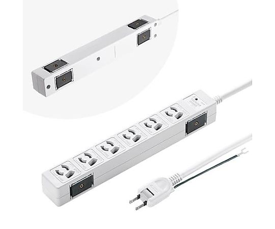 サンワサプライ 3m タップ(6口/2P/マグネット付/雷ガード) EA815GM-407 1個（ご注文単位1個）【直送品】