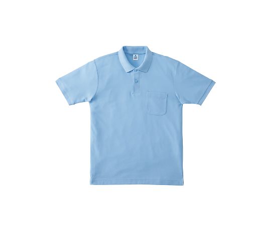 LIFEMAX ポケット付 CVC鹿の子ドライポロシャツ サックス 4L MS3114-6 4L 1枚（ご注文単位1枚）【直送品】