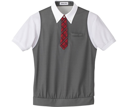 カーシーカシマ AMUS-NET ポロシャツ グレー L ASP268 1枚（ご注文単位1枚）【直送品】