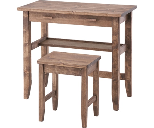 東谷 デスク&スツール ブラウン CFS-843 1個(ご注文単位1個)【直送品】