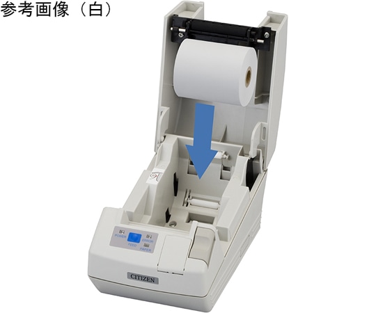 CITIZEN カッター付きラベルプリンター USB+シリアル 白 CT-S281ⅡUSJ-WH-PLM1 1台(ご注文単位1台)【直送品】