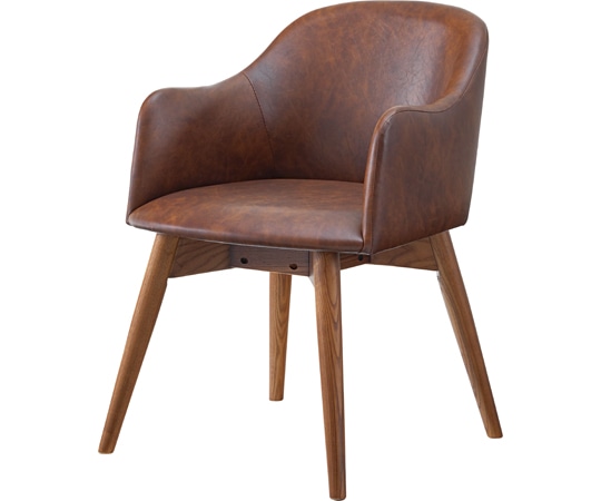 東谷 カラメリ チェア ブラウン KRM-010DBB 1個（ご注文単位1個）【直送品】