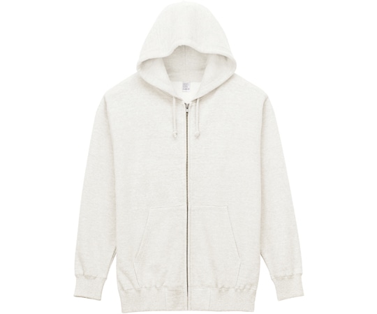 ボンマックス 10オンス フードジップパーカ(裏パイル) ホワイト M MS2134 1枚（ご注文単位1枚）【直送品】