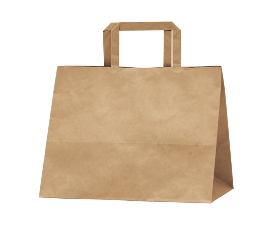 ササガワ 手提げ袋 未晒 280×180×220mm 50枚入 50-5721 1包（ご注文単位1包）【直送品】