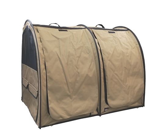 ペットアイ ポータブルケージWメガ ベージュ  1個（ご注文単位1個）【直送品】