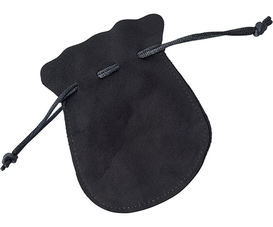 アズワン ジュエリーポーチ ラウンド 黒 20枚 61-781-87-5 1セット（ご注文単位1セット）【直送品】