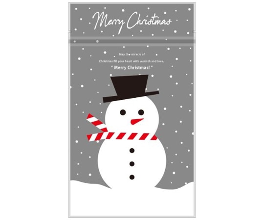 ヤマニパッケージ ポリ袋・真空袋 チャック付スタンド袋 ゆきだるま 小口 100枚 20-1960YX 1ケース（ご注文単位1ケース）【直送品】