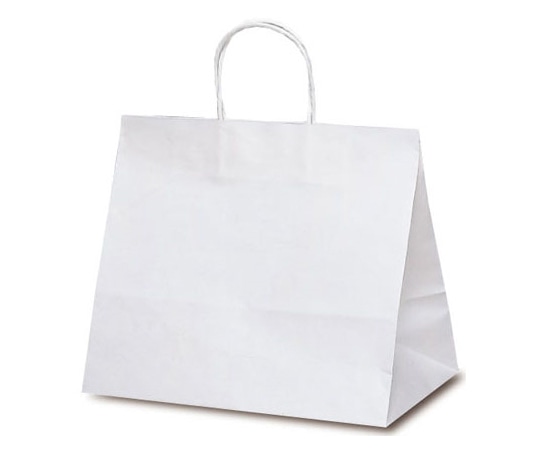 ベルベ 紙袋 自動紐手提袋 T-9W 白無地 200枚 1098 1ケース（ご注文単位1ケース）【直送品】