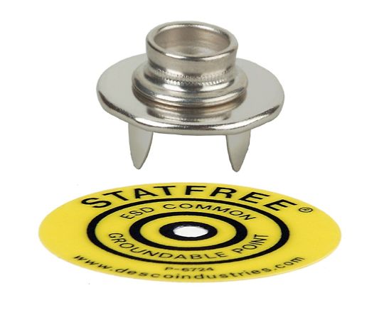 DESCO グラウンド端子 マット用 10mm端子 かしめタイプ 09861 1セット (ご注文単位1セット)【直送品】