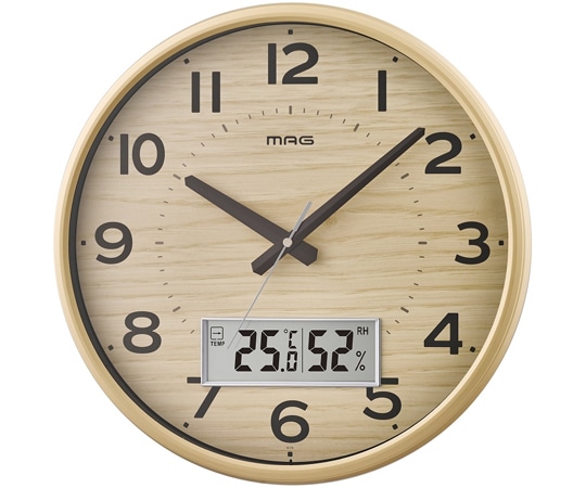 ノア精密 MAGデジアナ電波掛時計 ゴーフルN W-776 N-Z 1個(ご注文単位1個)【直送品】