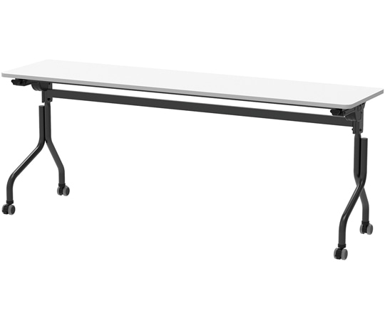 アール・エフ・ヤマカワ パラレル フォールディングテーブル W1800×D450 ホワイト×ブラック脚 RFPFT-1845WH-BL 1台（ご注文単位1台）【直送品】