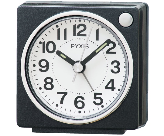 セイコー ピクシス 目覚まし時計 65×64×38mm 黒 NR449K 1個(ご注文単位1個)【直送品】