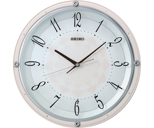 セイコー 電波掛時計 φ330×50mm 薄ピンク KX257P 1個(ご注文単位1個)【直送品】