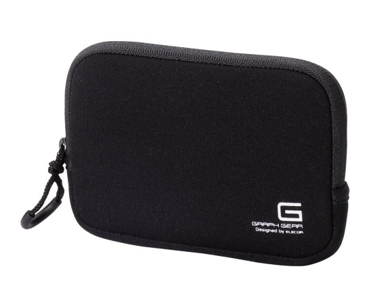 エレコム デジタルカメラケース GRAPH GEAR ネックストラップ無し ブラック DGB-065BK 1個（ご注文単位1個）【直送品】