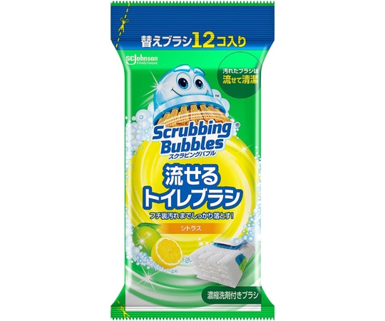 ジョンソン N スクラビングバブル 流セルトイレブラシ シトラス 替え 12個入 1袋(ご注文単位1袋)【直送品】