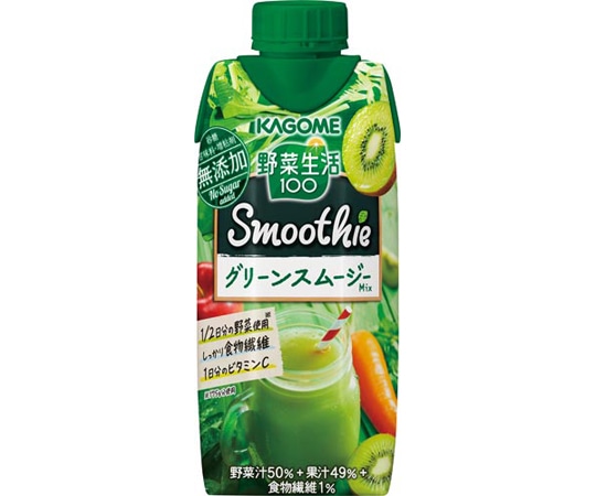 カゴメ 野菜生活グリーンスムージーMIX 330mL 1ケース(12本入) 074404 1ケース※軽（ご注文単位1ケース）【直送品】