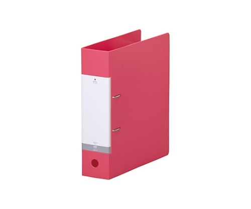 LIHITLAB リクエスト D型リングファイル 3赤 G2280 G2280-3 1冊(ご注文単位1冊)【直送品】