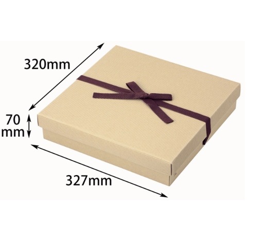 ヤマニパッケージ 贈答箱 ナチュラルBOX26号 ヒモ付 100枚 16-26 1ケース（ご注文単位1ケース）【直送品】