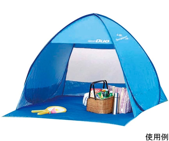 CAPTAIN　STAG シャイニーリゾート ポップアップテント デュオUV(ブルー) M5787 1台（ご注文単位1台）【直送品】