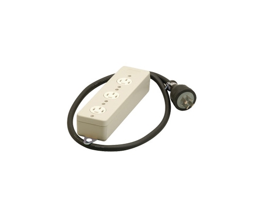 明工社 接地3P 20A 3コ口タップ コード1m付 MR2929 1個(ご注文単位1個)【直送品】