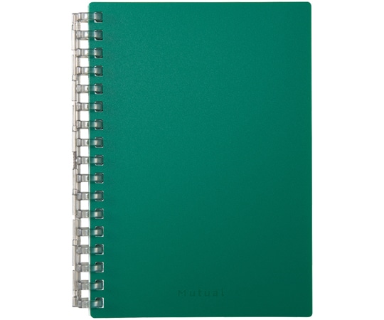 LIHITLAB Mutual オープンリングノート A6 ディープグリーン N2671-7 1冊(ご注文単位1冊)【直送品】