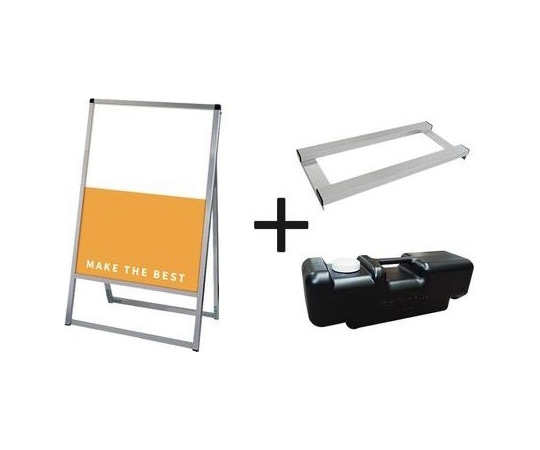 常磐精工 バリウススタンド看板 アルミ複合板 600×900片面 ウエイトアーム・水タンクセット VASKAP-600X900K-3SET 1個（ご注文単位1個）【直送品】