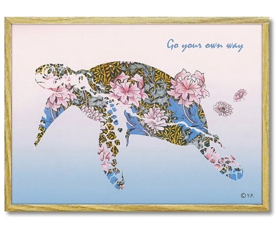 ユーパワー アニマルシルエット アート｢シータートルS｣ YP-02401 1個（ご注文単位1個）【直送品】