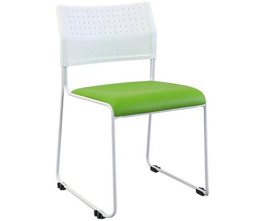 カグクロ スタッキングチェアNPT グリーン NPT-001V-GR 1個(ご注文単位1個)【直送品】