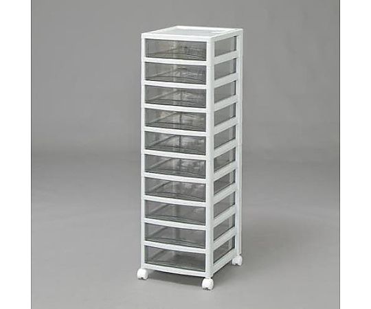 エスコ 320x390x1084mm/10段 オフィスチェスト EA954JA-84 1個(ご注文単位1個)【直送品】