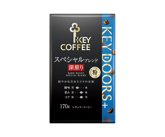 キーコーヒー KEYDOORS+スペシャル深煎り粉VP170g 165101 1袋※軽（ご注文単位1袋）【直送品】