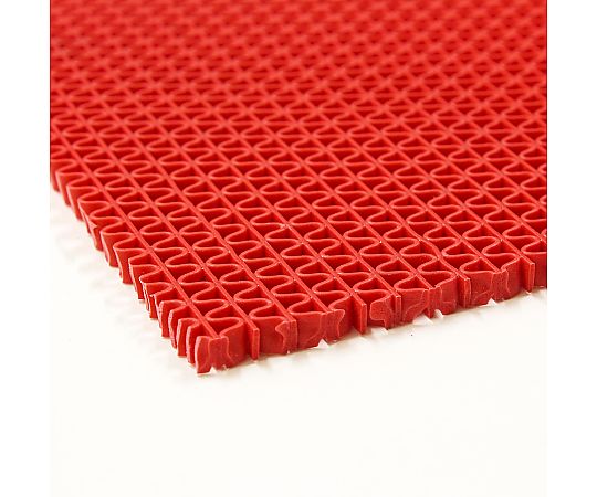 カーボーイ 水切り安全歩行マット 600mm レッド AI-6090RE 1枚(ご注文単位1枚)【直送品】