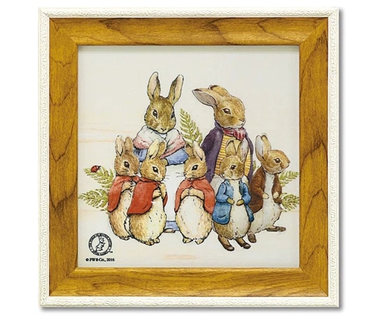 ユーパワー ピーター ラビット ミニゲル アートフレーム｢ピーターとベンジャミンとファミリー｣ PF-02082 1個（ご注文単位1個）【直送品】