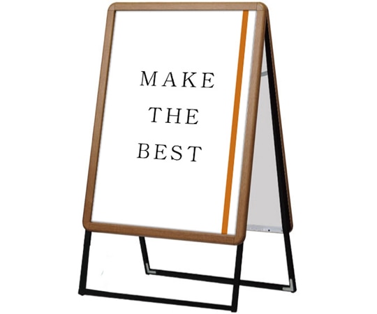 常磐精工 ポスターグリップスタンド看板 屋外用 B2 両面 木目 PGSK-B2RM-G 1台（ご注文単位1台）【直送品】