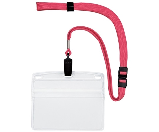 オープン工業 吊り下げ名札 クリップ式 ヨコ特大 10枚 桃 NL-21-PK 1袋(ご注文単位1袋)【直送品】