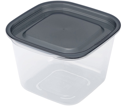 イノマタ化学 楽ちんパックスクエア深型900ml クリアーブラック #1817 1個（ご注文単位1個）【直送品】