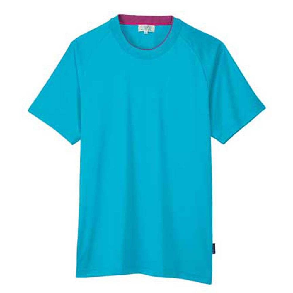 KIRAKU(トンボ) Tシャツ ブルー×ラベンダーピンク SS(身丈62cm) CR184-76 SS 1枚(ご注文単位1枚)【直送品】