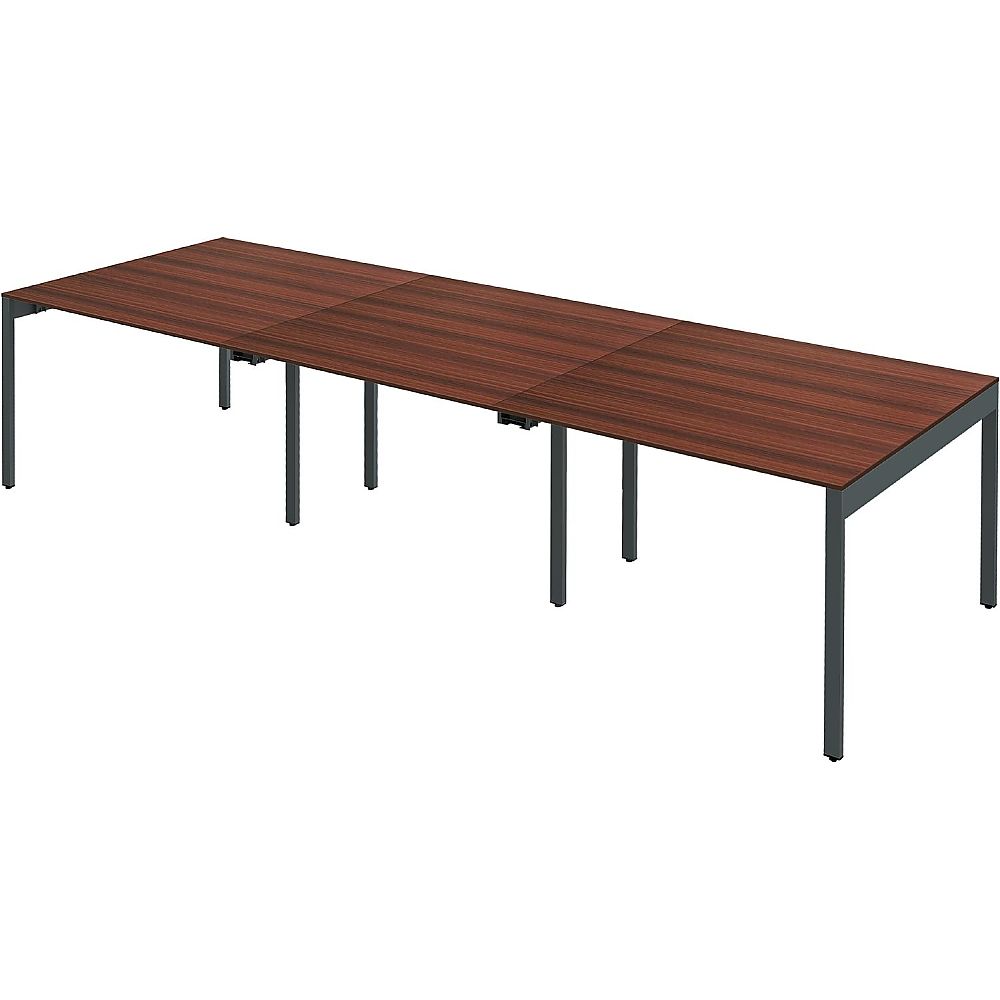 Y2K スリムフリーアドレスデスク3612 ダークブラウン 1個(ご注文単位1個)【直送品】