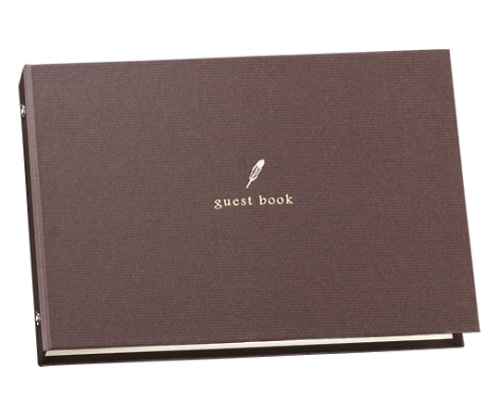 マルアイ ゲストブック 茶 メ-60S 1冊(ご注文単位1冊)【直送品】