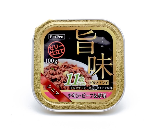 ペットプロジャパン ペットプロ 旨味グルメトレイ 11歳以上用 チキン・ビーフ&野菜 100g  1個（ご注文単位1個）【直送品】