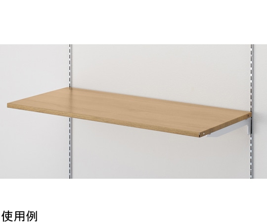 アズワン 木目調スチール棚セット ラスティック柄調 W90×D40cm 61-806-35-2 1個（ご注文単位1個）【直送品】