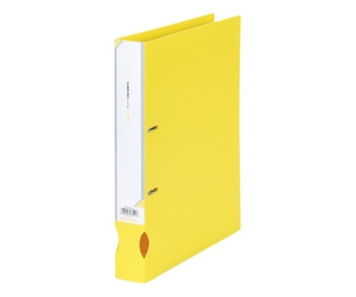 ビュートン D-リングファイル イエロー IDF-A4W-Y 1冊(ご注文単位1冊)【直送品】