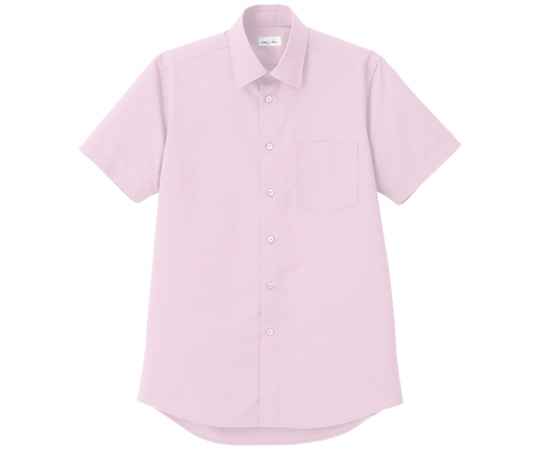 ボンマックス メンズレギュラーカラー半袖シャツ ピンク L FB5041M 1枚（ご注文単位1枚）【直送品】