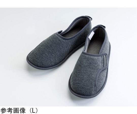 徳武産業 防災ルームシューズ 片足 右のみ グレー L 4606 1個（ご注文単位1個）【直送品】