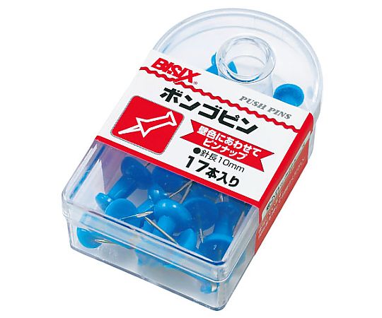 ミツヤ ボンゴピン 青 17本×5箱入 BX1-3-BU 1ケース（ご注文単位1ケース）【直送品】