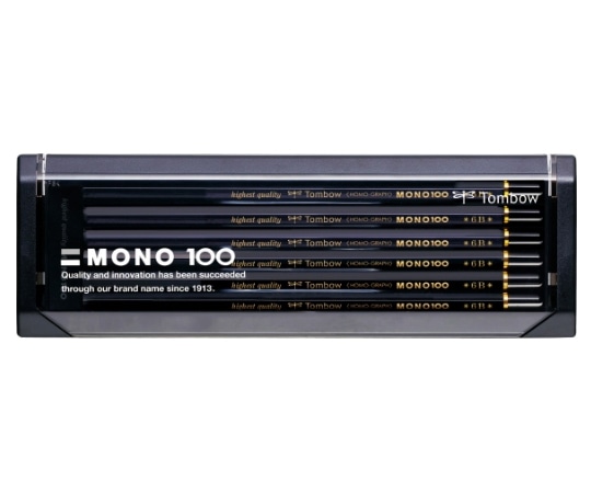 トンボ鉛筆 鉛筆 モノ100 6B 1ダース(12本入) MONO-1006B 1ダース（ご注文単位1ダース）【直送品】