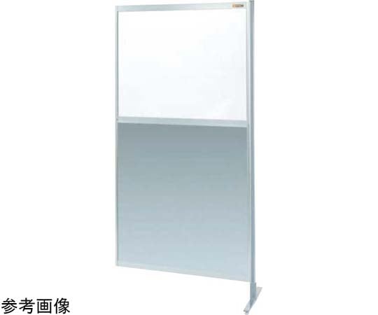 サカエ パーティション(固定式・連結・上塩ビ・下アルミ)1500×1800×14.6mm NAE-56FR 1台(ご注文単位1台)【直送品】
