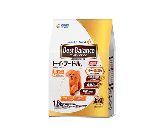 ユニ・チャーム ベストバランス カリカリ仕立て トイプードル用 10歳以上用 1.8kg  1個（ご注文単位1個）【直送品】