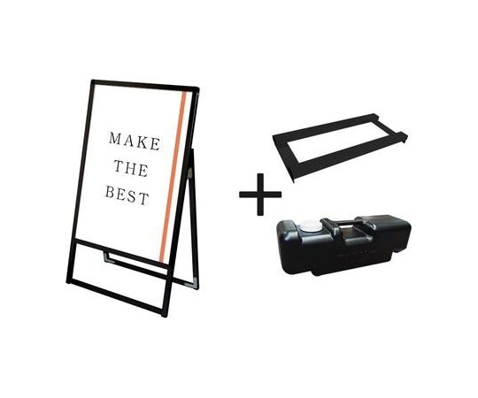 常磐精工 ブラックバリウススタンド看板 B2片面 ウエイトアーム・水タンクセット BVASKAC-B2K-3SET 1個（ご注文単位1個）【直送品】